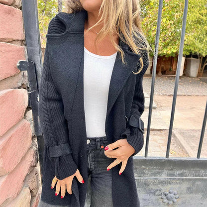 Gabriela - Abrigo de mujer con doble botonadura y solapa