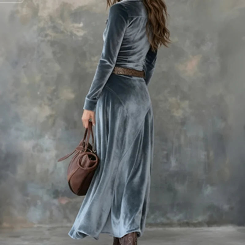 Vena - Vestido maxi moderno y fluido