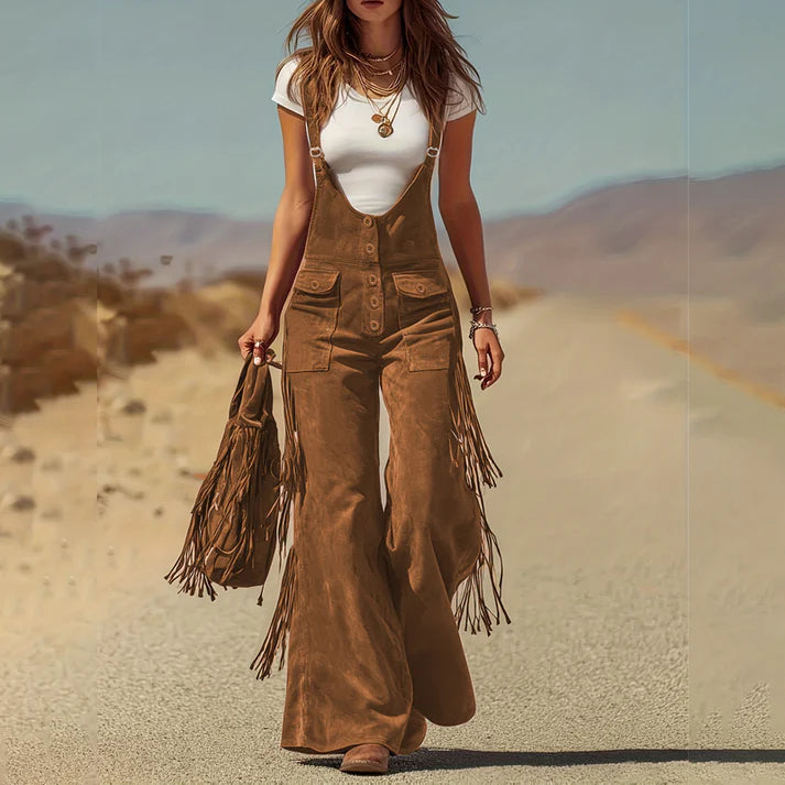 Tania – Mono retro western de ante con flecos